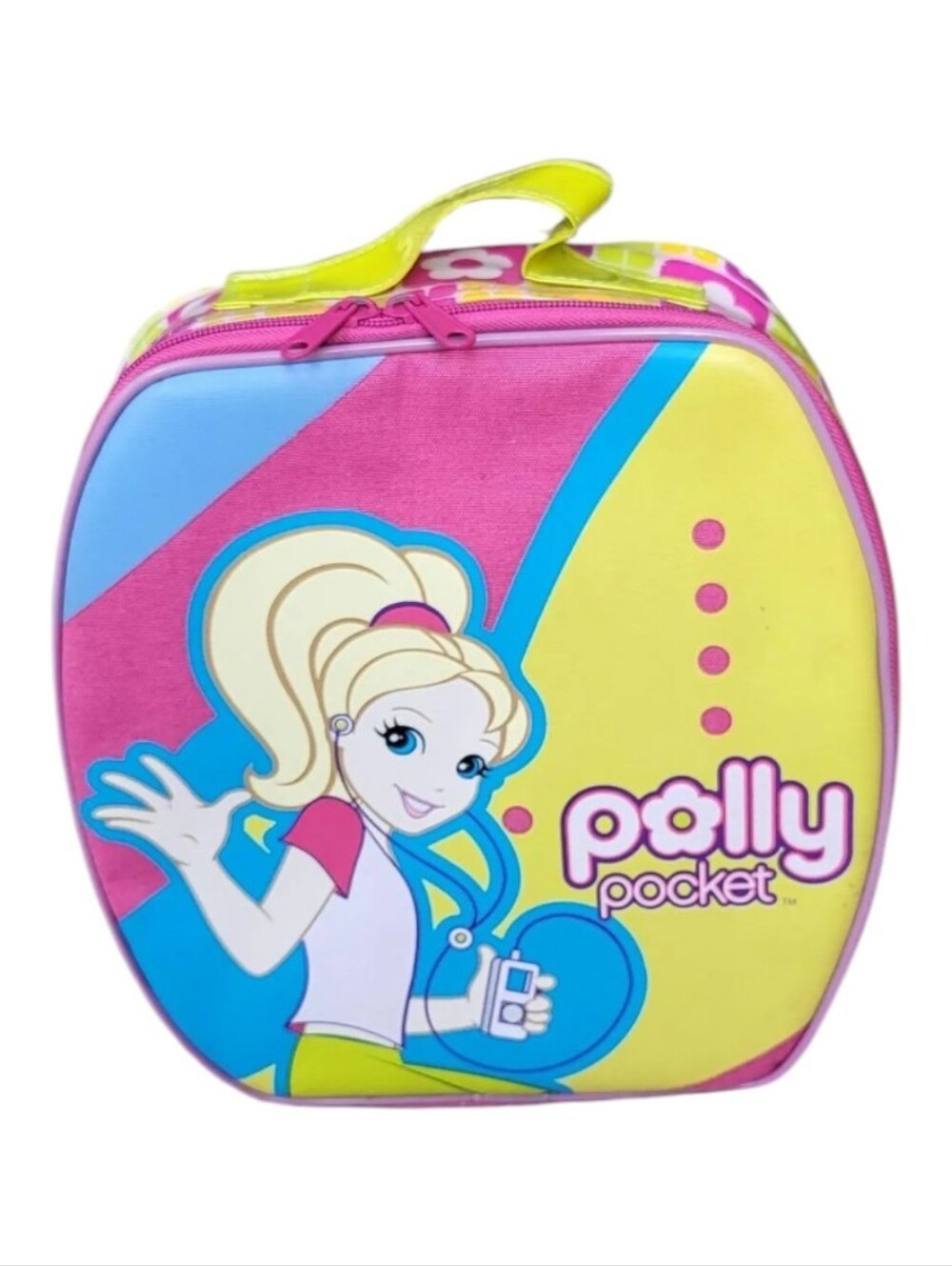 Vintage Polly Pocket Retro Style Carrying Case Pink, Yellow, Blue